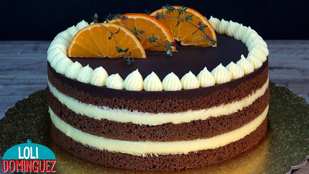 Exquisita Tarta de Chocolate y Naranja