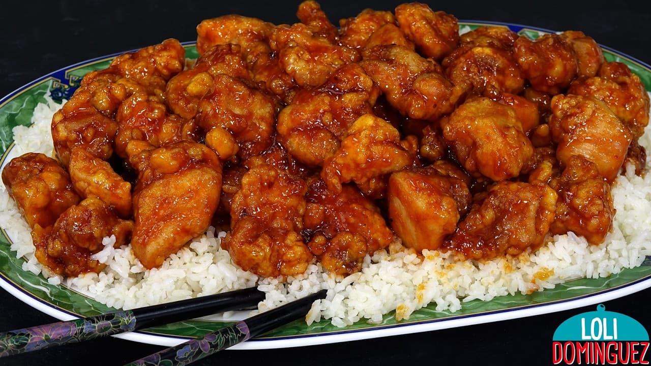 Delicioso Pollo Frito Estilo Chino con Arroz Aromático